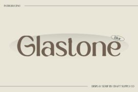 Glastone Blur Demo Font