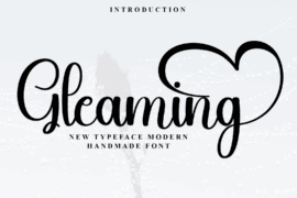 Gleaming Font