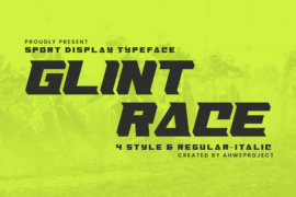 Glint Race Free Font
