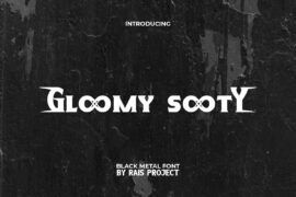 Gloomy Sooty Demo Font