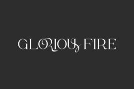 Glorious Fire Demo Font