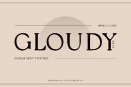 Gloudy Blur Demo Font