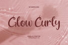 Glow Curly Demo Font