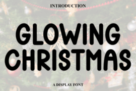 Glowing Christmas Font
