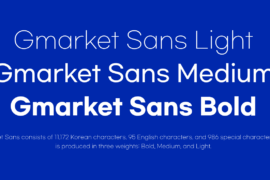Gmarket Sans Font Family