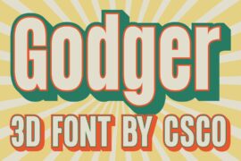 Godger 3D Demo Font