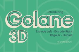 Golane 3D Demo Font
