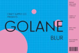 Golane Blur Demo Font