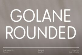 Golane Rounded Demo Font