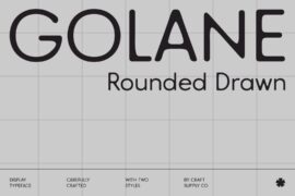 Golane Rounded Drawn Demo Font