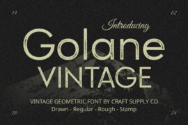 Golane Vintage Demo Font