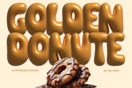 Golden Donute Font