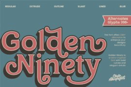 Golden Ninety Demo Font