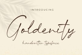 Goldenity Font
