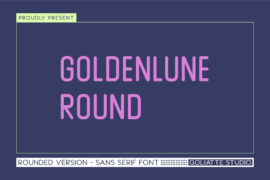 Goldenlune Round Font