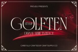 Golften Stamp Demo Font