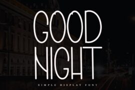 GOOD NIGHT Font