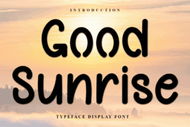 Good Sunrise Font