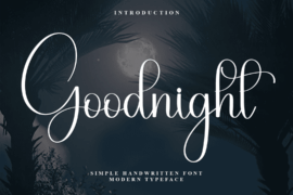 Goodnight Font