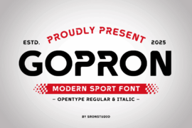 Gopron Font Family