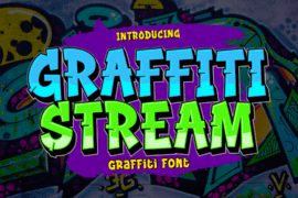 Graffiti Stream Extrude Font
