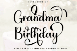 Grandma Birthday Font