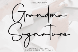 Grandma Signature Font