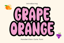 GRAPE ORANGE Font