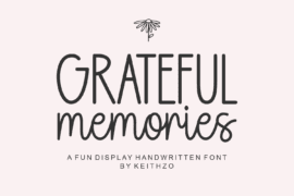 Grateful Memories Font