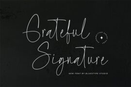 Grateful Signature Font