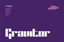 Gravitor Demo Font
