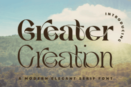 Greater Creation Demo Font