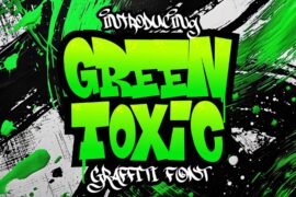 Green Toxic Font