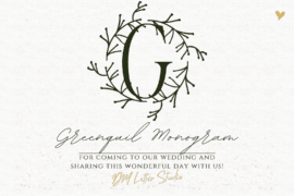 Greenquill Monogram Font