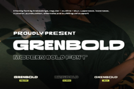 Grenbold Trial Font