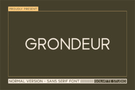 Grondeur Font