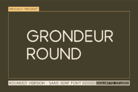 Grondeur Round Font