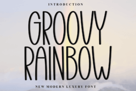 Groovy Rainbow Font
