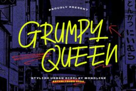 Grumpy Queen Font