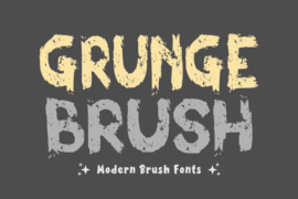 Grunge Brush Font