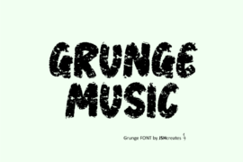 Grunge Music Font