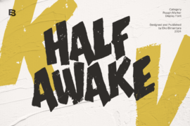Half Awake Trial Font