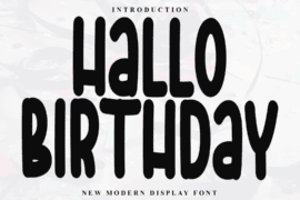 Hallo Birthday Font