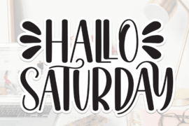 Hallo Saturday Font