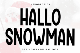 Hallo Snowman Font