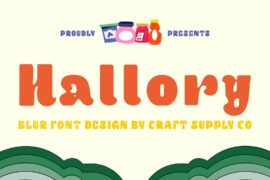 Hallory Blur Demo Font