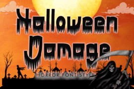 Halloween Damage Demo Font