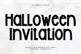 Halloween Invitation Font
