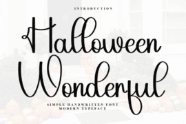 Halloween Wonderful Font