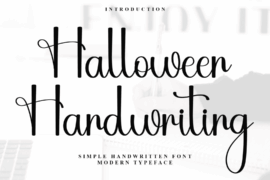 HalloweenHandwriting Font